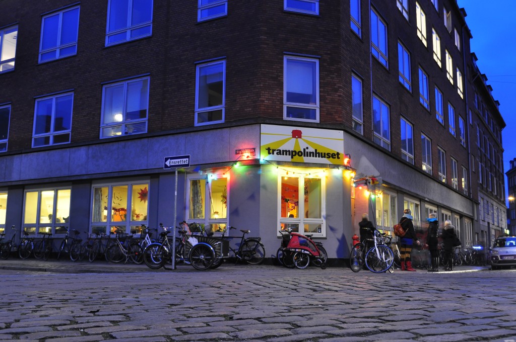 Trampoline House's facade. Photo: Stefan Balzerek